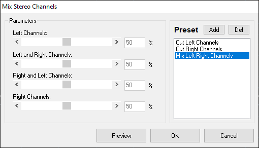 Mix Stereo Channels