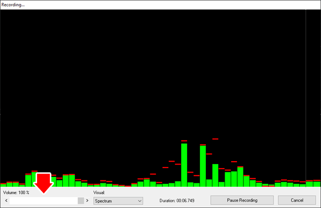 Adjust Audio Recording