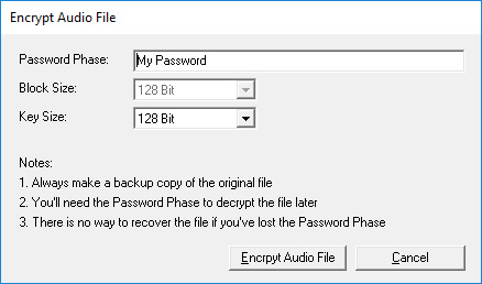 Audio File Protection