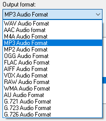 Audio Joiner Output Format