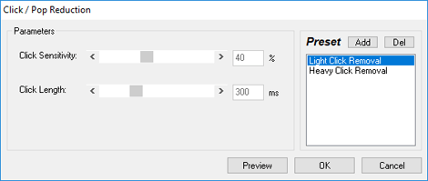 Remove / Reduce Clicks and Pops